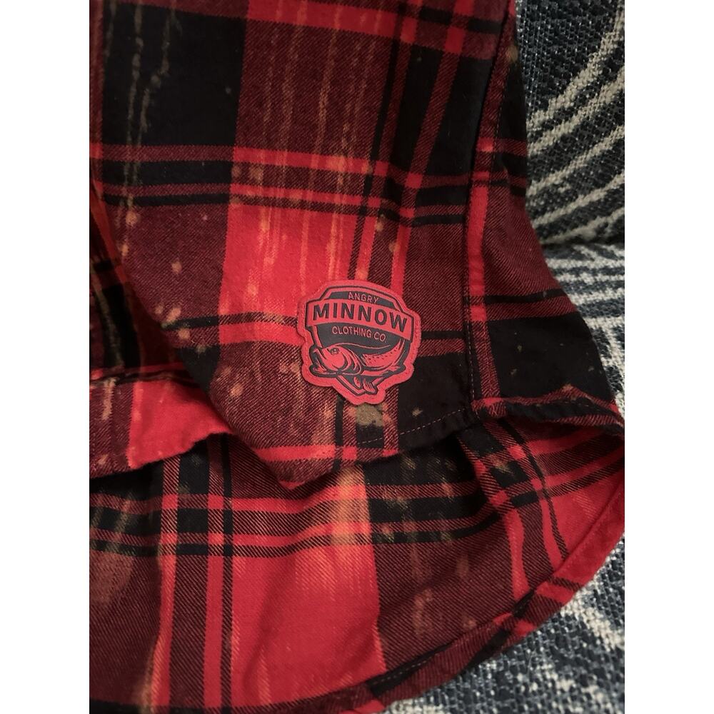 Angry Minnow Vintage Women's Flannel Size Small - Picture 2 of 7